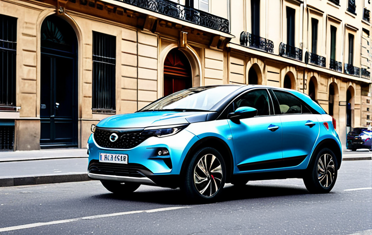 타타 알트로즈의 최신 트림 리뷰 - Refreshed Exterior Design**

"A stylish Tata Altroz parked on a Parisian street with classic archite...